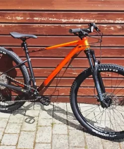 Orange Mountain Bike Diamond Painting