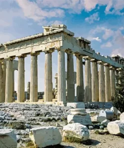 Parthenon Athens Temple Diamond Painting