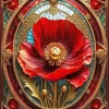 Poppy Flower Diamond Painting