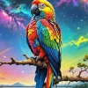 Rainbow Parrot Art Diamond Painting