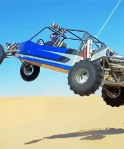 Sand Dune Cars Art Diamond Painting