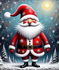 Santa Gnome Diamond Painting