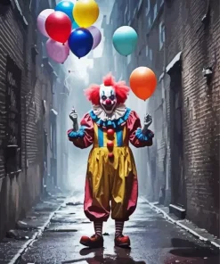 Scary Clown Diamond Painting