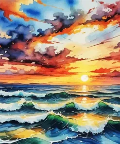Sea Sunset Diamond Painting