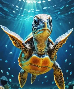 Sea Turtle Art Diamond Painting