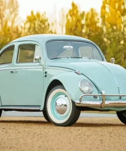 Seafoam Green Vw Bug Diamond Painting