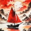 Seascape Sailboat Diamond Painting