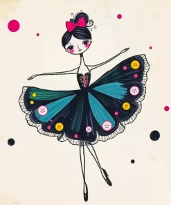 Short Ballerina Art Diamond Painting