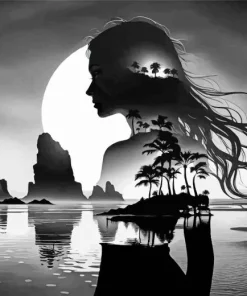 Silhouette Girl Diamond Painting