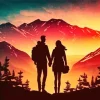 Silhouette Of Couple Diamond Painting