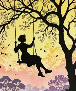 Silhouette Swing Diamond Painting