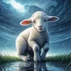 Small Lamb Diamond Painting