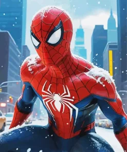 Snow Spiderman Diamond Painting