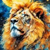 Splash Lion Diamond Painting