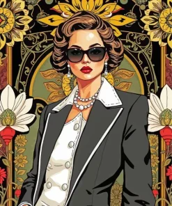 Stylish Chanel Lady Diamond Painting
