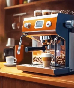 Vintage Coffee Machine Diamond Painting