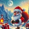 Winter Cartoon Santa Diamond Painting