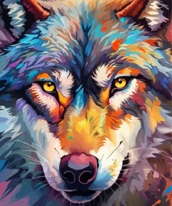 Wolf Face Diamond Painting